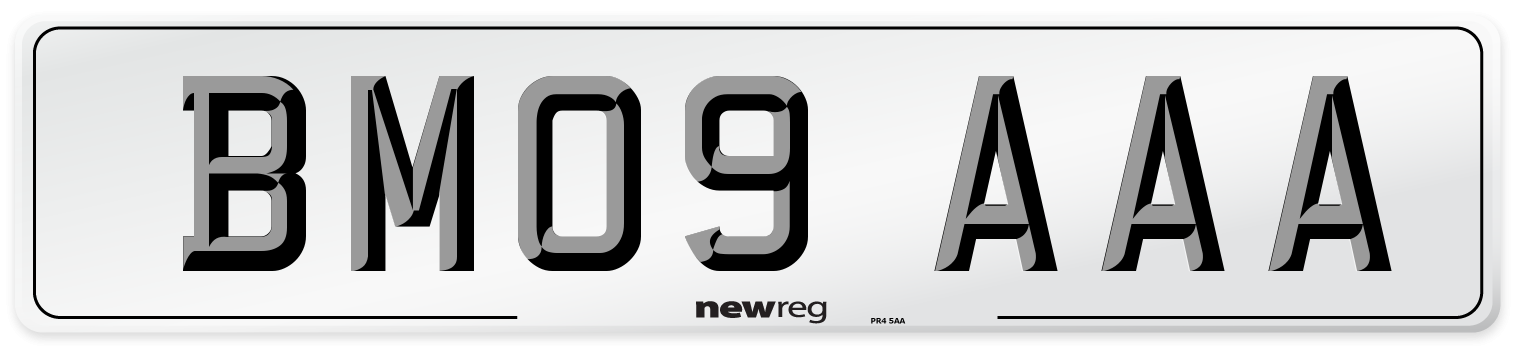 BM09 AAA Number Plate from New Reg